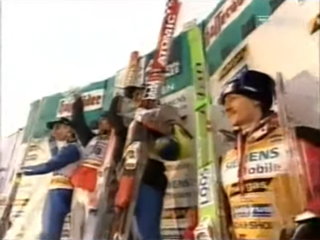 Podium 50. Turnieju Czterech Skoczni (TVP)